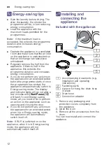 Preview for 12 page of Bosch WTWH7568SN Installation And Operating Instructions Manual