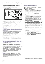 Preview for 18 page of Bosch WTWH7579SN Installation And Operating Instructions Manual