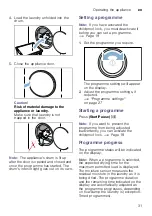 Preview for 31 page of Bosch WTWH7579SN Installation And Operating Instructions Manual