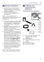 Предварительный просмотр 13 страницы Bosch WTWH75B9SN Installation And Operating Instructions Manual