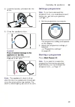 Preview for 29 page of Bosch WTWH75S9SN Installation And Operating Instructions Manual