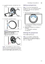 Предварительный просмотр 31 страницы Bosch WTWH761BY Installation And Operating Instructions Manual