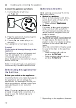 Preview for 16 page of Bosch WTWH762BY Installation And Operating Instructions Manual