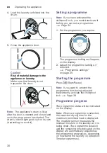 Preview for 30 page of Bosch WTWH762BY Installation And Operating Instructions Manual