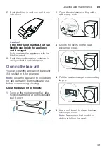 Preview for 49 page of Bosch WTWH762BY Installation And Operating Instructions Manual