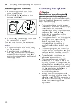 Preview for 16 page of Bosch WTX87MF0CH Installation And Operating Instructions Manual