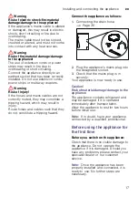 Preview for 17 page of Bosch WTX87MF0CH Installation And Operating Instructions Manual