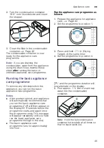 Preview for 45 page of Bosch WTX87MF0CH Installation And Operating Instructions Manual