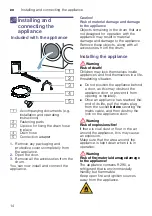 Preview for 14 page of Bosch WTX87MH0SG Installation And Operating Instructions Manual