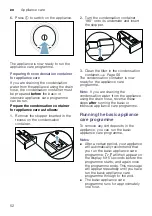 Preview for 52 page of Bosch WTX87MH0SG Installation And Operating Instructions Manual