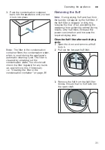 Предварительный просмотр 31 страницы Bosch WTX88M20AU Installation And Operating Instructions Manual