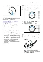 Предварительный просмотр 43 страницы Bosch WTX88M20AU Installation And Operating Instructions Manual