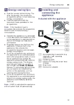 Preview for 13 page of Bosch WTX88RH9GB Installation And Operating Instructions Manual