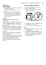 Preview for 15 page of Bosch WTX88RH9GB Installation And Operating Instructions Manual