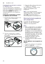 Preview for 50 page of Bosch WTX88RH9GB Installation And Operating Instructions Manual