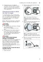 Preview for 15 page of Bosch WTX8HEL9SN Installation And Operating Instructions Manual