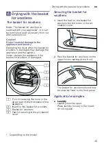 Preview for 45 page of Bosch WTX8HEL9SN Installation And Operating Instructions Manual