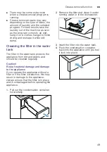 Preview for 49 page of Bosch WTX8HEL9SN Installation And Operating Instructions Manual