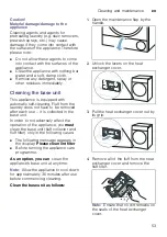 Preview for 53 page of Bosch WTX8HEL9SN Installation And Operating Instructions Manual