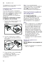 Preview for 58 page of Bosch WTX8HEL9SN Installation And Operating Instructions Manual