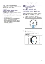 Preview for 29 page of Bosch WTX8HKB9SN Installation And Operating Instructions Manual