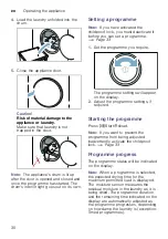 Preview for 30 page of Bosch WTX8HKB9SN Installation And Operating Instructions Manual