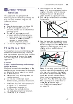 Preview for 43 page of Bosch WTX8HKL9SN Installation And Operating Instructions Manual