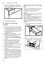 Preview for 44 page of Bosch WTX8HKL9SN Installation And Operating Instructions Manual