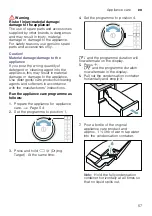 Preview for 57 page of Bosch WTX8HKL9SN Installation And Operating Instructions Manual