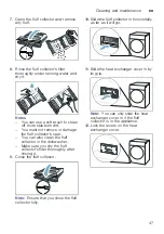 Preview for 47 page of Bosch WTX8HKP9SN Installation And Operating Instructions Manual