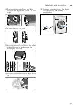 Preview for 17 page of Bosch WTY87H85FG Installation And Operating Instructions Manual