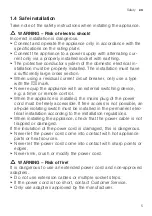 Предварительный просмотр 5 страницы Bosch WUU28T01GR User Manual And Installation Instructiions