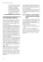 Preview for 62 page of Bosch WUU28TL9SN User Manual And Installation Instructions