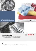 Preview for 1 page of Bosch WVD28360SG Instruction Manual And Installation Instruction