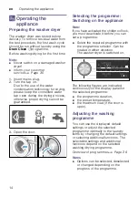 Preview for 14 page of Bosch WVG30460GC Instruction Manual And Installation Instructions