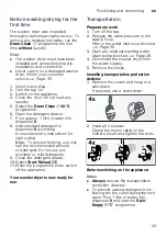 Preview for 43 page of Bosch WVG30460GC Instruction Manual And Installation Instructions