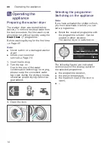 Preview for 14 page of Bosch WVG30460ME Instruction Manual And Installation Instructions