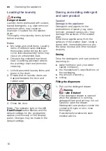 Preview for 16 page of Bosch WVG30460ME Instruction Manual And Installation Instructions