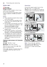 Preview for 40 page of Bosch WVG30460ME Instruction Manual And Installation Instructions