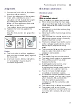 Preview for 17 page of Bosch WVG30462GB Instruction Manual And Installation Instructions