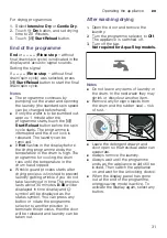 Preview for 31 page of Bosch WVG30462GB Instruction Manual And Installation Instructions