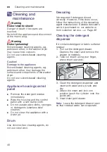 Preview for 40 page of Bosch WVG30462GB Instruction Manual And Installation Instructions