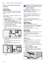 Preview for 42 page of Bosch WVG30462GB Instruction Manual And Installation Instructions