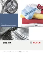 Предварительный просмотр 1 страницы Bosch WVG30462SG Instruction Manual And Installation Instructions