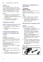 Preview for 14 page of Bosch WVG3046SIN Instruction Manual And Installation Instructions