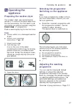 Preview for 27 page of Bosch WVG3046SIN Instruction Manual And Installation Instructions