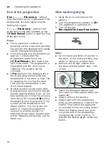 Preview for 32 page of Bosch WVG3046SIN Instruction Manual And Installation Instructions