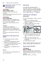 Preview for 40 page of Bosch WVG3046SIN Instruction Manual And Installation Instructions