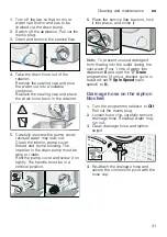 Preview for 41 page of Bosch WVG3046SIN Instruction Manual And Installation Instructions