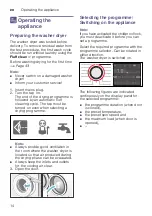 Preview for 14 page of Bosch WVH28420SN Instruction Manual And Installation Instructions